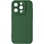 Avizar Coque pour iPhone 15 Pro Max Silicone Mat Protection Caméra Vert