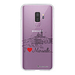 LaCoqueFrançaise Coque Samsung Galaxy S9 Plus 360 intégrale transparente Motif J'aime Marseille Tendance