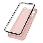 Avizar Coque pour Redmi 10 et 10 2022 Arrière Rigide rose gold et Avant Transparent