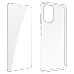 Avizar Coque pour Nokia G60 5G Silicone Souple et Film Verre Trempé 9H  transparent