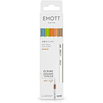 UNI-BALL Set de 5 Feutres EMOTT Pointe Fine Natural Colors