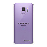 LaCoqueFrançaise Coque Samsung Galaxy S9 360 intégrale transparente Motif Marseille mon amour Tendance