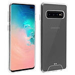 Avizar Coque Galaxy S10 Plus Protection Cristal Bi-matière Antichocs Transparent