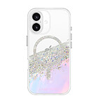 CASE MATE Coque pour iPhone 16 MagSafe Antimicrobienne Motifs Carats Holographiques Multicolore