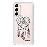 Evetane Coque Samsung Galaxy S22 5G 360 intégrale transparente Motif Attrape coeur Tendance