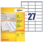 AVERY Boîte de 2700 étiquettes copieur coins carrés 70X31 blanc DP027-100