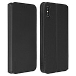 Avizar Etui folio Noir Compartiment Carte pour Apple iPhone XS Max