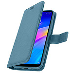 Avizar Housse Xiaomi Redmi 7 Etui Folio Coque Soft Touch Support Vidéo bleu