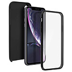 Avizar Coque Apple iPhone XR Protection Silicone + Arrière Polycarbonate - Noir