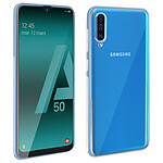 Avizar Coque Galaxy A50 Silicone Souple et Film Ecran Verre Trempé 9H