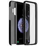 Avizar Coque pour Samsung Galaxy S9 Protection Silicone + Arrière Polycarbonate Noir