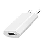 Avizar Chargeur Secteur Universel pour Smartphones USB 1A Compact Ultra Fin Blanc