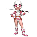 Marvel Comics - Figurine Rock Candy Gwenpool Summer Convention Exclusive 13 cm
