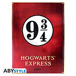 Harry Potter - Plaque métal Voie 9 3/4 (28x38)