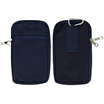 Avizar Pochette ceinture Universelle Étui Double Poches Zippées Nylon Épais