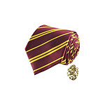 Harry Potter - Set cravate & badge Gryffondor