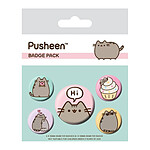 Pusheen - Pack 5 badges Says Hi