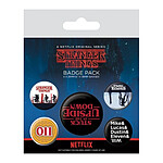 Stranger Things - Pack 5 badges Upside Down