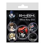 Death Note - Pack 5 badges Characters