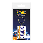 Retour vers le Futur - Porte-clés caoutchouc License Plate 6 cm Retour vers le Futur - Porte-clés caoutchouc License Plate 6 cm