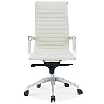 MTi Fauteuil MTGA65HD dossier haut en cuir blanc