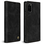 Avizar Étui pour Samsung Galaxy S20 Finition Vintage Clapet Portefeuille Support Vidéo