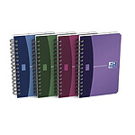 OXFORD Carnet spiralé 9 x 14 cm 180 pages 90g petits carreaux 5x5. Couverture polypro