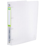 OXFORD Classeur 4 anneaux 2nd life dos de 40 mm A4 couleur incolore translucide
