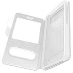 Avizar Étui Smartphone Universel Taille XXL Fenêtres D'affichage et Décrochage argenté