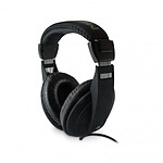 Metronic 480143 - Casque TV filaire câble 6 m jack 3,5 mm avec adaptateur 6,35 mm