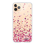 Evetane Coque iPhone 11 Pro Max 360 intégrale transparente Motif Confettis De Coeur Tendance