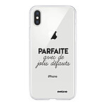 Evetane Coque iPhone Xs Max silicone transparente Motif Parfaite Avec De Jolis Défauts ultra resistant