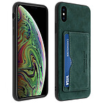 Avizar Coque Apple iPhone XS Max Protection Antichocs Porte-carte Stand Vidéos Bleu