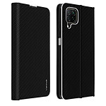Avizar Housse pour Huawei P40 Lite Étui Intégral Portecarte Support Vidéo Effet Carbone