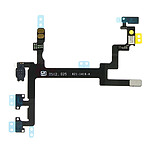 Avizar Nappe Power Bouton On/Off + Volume + Haut parleur + Flash pour iPhone 5