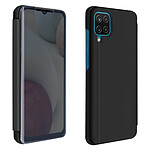 Avizar Housse pour Samsung Galaxy A12 Clapet translucide Design Miroir Support Vidéo