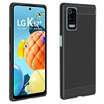 Avizar Coque pour LG K62 / K52 Souple Coins Renforcés Carbone Effet Brossé
