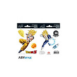 DRAGON BALL - Stickers - 16x11cm/ 2 planches - DBZ/ Goku-Vegeta