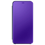 Housse pour Oppo Find X3 Lite Clapet translucide Miroir Support Vidéo Violet
