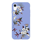 LaCoqueFrançaise Coque iPhone Xr Silicone Liquide Douce lilas Fleurs Sauvages .