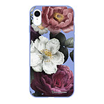 LaCoqueFrançaise Coque iPhone Xr Silicone Liquide Douce lilas Fleurs roses .