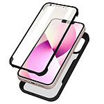 Avizar Coque pour iPhone 13 Dos Plexiglas Avant Polymère Coins Renforcés