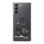 Evetane Coque Samsung Galaxy S21 5G anti-choc souple angles renforcés transparente Motif Chuis pas du matin .