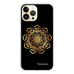 LaCoqueFrançaise Coque iPhone 13 Pro 360 intégrale transparente Motif Mandala Or Tendance .