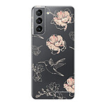 LaCoqueFrançaise Coque Samsung Galaxy S21 5G 360 intégrale transparente Motif Fleurs Blanches Tendance .