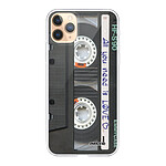 Evetane Coque iPhone 11 Pro Max silicone transparente Motif Cassette ultra resistant