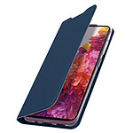 Dux Ducis Étui Samsung S20 FE Support + Porte-carte Effet Satiné Dux Ducis Bleu Nuit