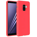 Forcell Coque pour Samsung Galaxy A8 Coque Soft Touch Silicone Gel Souple Pastel Rouge