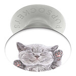 PopSockets Pop Grip pour Smartphones Rétractable et Ultraléger Gén 2 Blanc