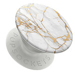 PopSockets Pop Grip pour Smartphones Design Marbre Gén 2 Blanc